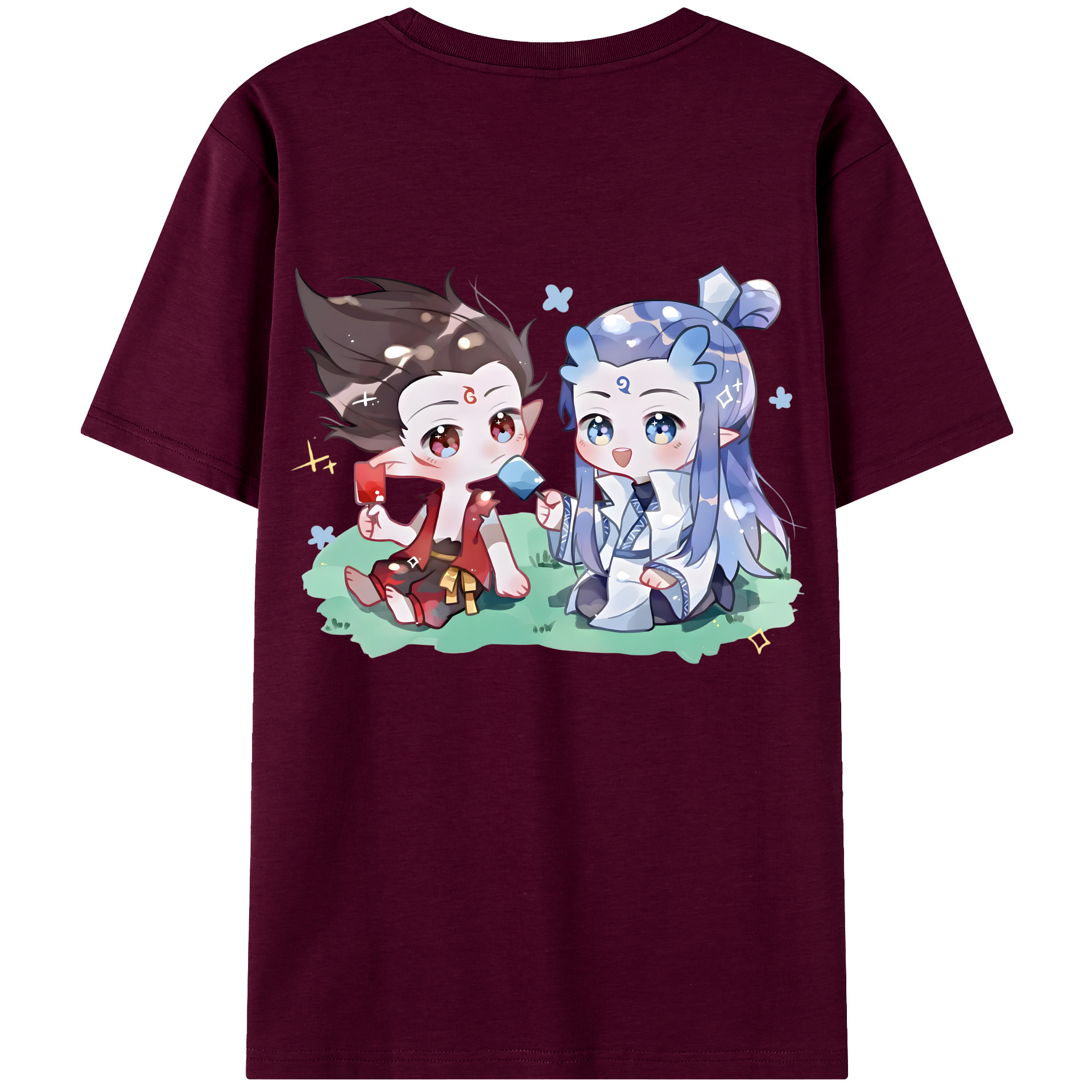（画像用） Ne Zha 2 ナタ 魔童の大暴れ レディース半袖Tシャツ(バックプリント)